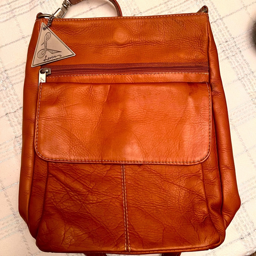 Lavive Natural Leather Crossbody Purse